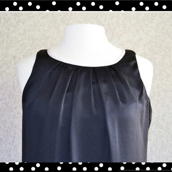 Dana Buchman Black and White Satin Finish Dress - Picture 3 of 4
